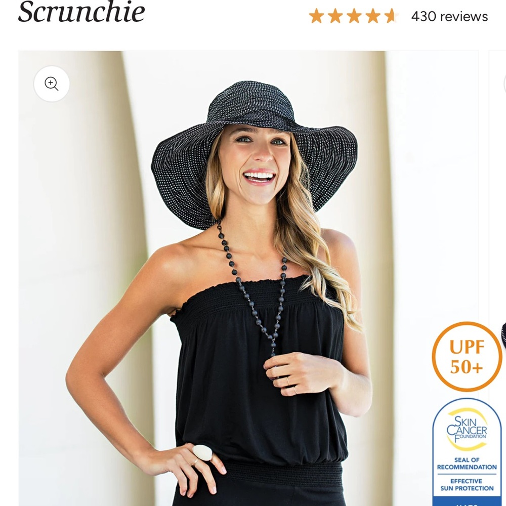 Wallaroo Hat Company Scrunchie travel / beach hat - like new! - Picture 6 of 7